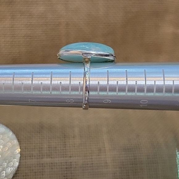 AMAZONITE BOLD OVAL RING - Picture 8 of 8